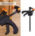 4pcs F-Shaped Bar Clamps, Woodworking Clip,Woodworking F Clamp,4inch Clip Grip Quick Ratchet Release Squeeze Woodworking DIY Hand Tool Kit for Car...