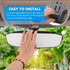 Rear View Mirror, 12" Large Convex Rearview Mirror, Anti-Glare Car Panoramic Rear View Mirror, Learner Driving Instructor Mirror SUVs Universal Ex...