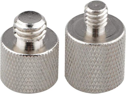 CAMVATE 1/4" Female to 3/8" Male & 3/8"-16 Female to 1/4"-20 Male Screw Adapter for Tripod and Camera and Qr Plate/Adapter Brass - 0910...