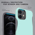 TEAM LUXURY for iPhone 12 Case/iPhone 12 Pro Case, Shockproof Rugged Protective Phone Cover - Wireless Charging Compatible - (Soft Mint)...