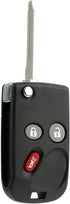 KeylessOption Keyless Entry Remote Control Car Flip Ignition Key Fob Replacement for LHJ011...