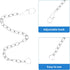 Stainless Steel Toilet Flapper Lift Chain - 4 Pack, Fits Most Flappers, Easy Replacement for Toilet Handle - Silver...
