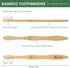 Bamboo Toothbrushes (10 Pack), BPA Free Toothbrush Medium with Firm Bristles, Eco-Friendly, Natural Biodegradable & Compostable Charcoal Wooden To...