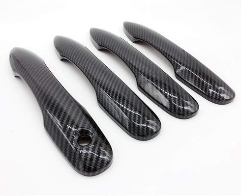 LJ Quality Accessories Paint Carbon Handle Cover Overlay Compatible with Camry No SM KH...