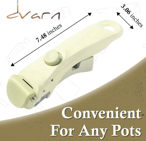 Removable Pan Handle White - Removable Handle Nonstick Pots and Pans - Replacement Pan Gripper - Universal Pot Handle - Suitable for All Cookware ...