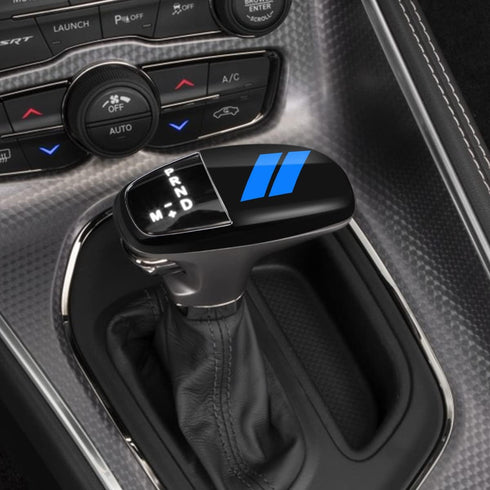 auovo Gear Shift Knob Trim for Charger Accessories Challenger 2015-2023 / Durango 2016-2023 (Black-Blue)...