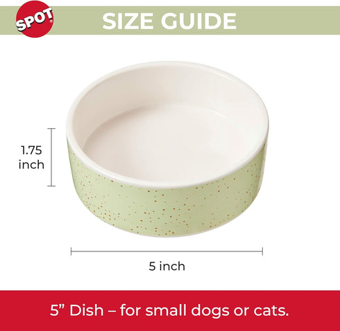SPOT by Ethical Products - Heavy Ceramic High Gloss Dog Bowl Cat Bowl Durable Dog Food and Water Pet Dish - Dishwasher Safe – Trending Styles - SP...