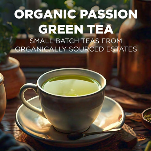 Maud's Organic Passion Green Tea Pods, 24 ct, Recyclable Single Serve Tea Pods – 100% Gourmet Blended Tea Leaves, Compatible with Keurig K Cups Ma...