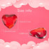 CHENGU Valentines Day Acrylic Heart 3D Acrylic Heart Rhinestones Flat Red and Back Decoration Wedding Table Scatter Decoration for DIY Crafts Jewe...