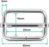 ERKOON 30 Pieces Slide Buckle 1 inch Metal Triglide Slides Rectangle Adjustable Webbing Slider for Purse Making Bag Making Making DIY Accessories ...