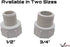 1/2" NPT Male x 3/4” GHT Female, PVC Non Brass, MNPT x FGHT Garden Hose Adapter Fitting...