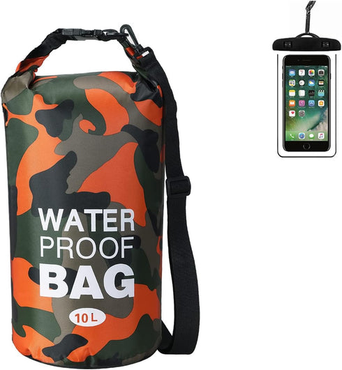 Waterproof Dry Bag Backpack 2L/5L/10L/20L/30L Floating Roll Top Dry Compression Sack Keeps Gear Dry for Kayaking Beach Rafting Boating Hiking Camp...
