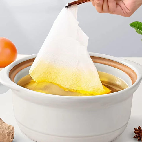 36 Sheets Kitchen Oil Absorbing Paper for Food Scum Oil Absorbing Sheets for Cooking ,Food Blotting paper Used for Soup, Fried Food to Absorb and ...