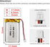 EEMB Lithium Polymer Battery 3.7V 150mAh 401730 Lipo Rechargeable Battery Pack with Wire Molex 1.25mm Connector for Speaker and Wireless Device- C...