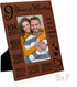 KATE POSH Wedding Anniversary, 9 Year Anniversary, 9 Years of Marriage, Husband & Wife, Boyfriend & Girlfriend, Gifts for Couple - Engraved Leathe...