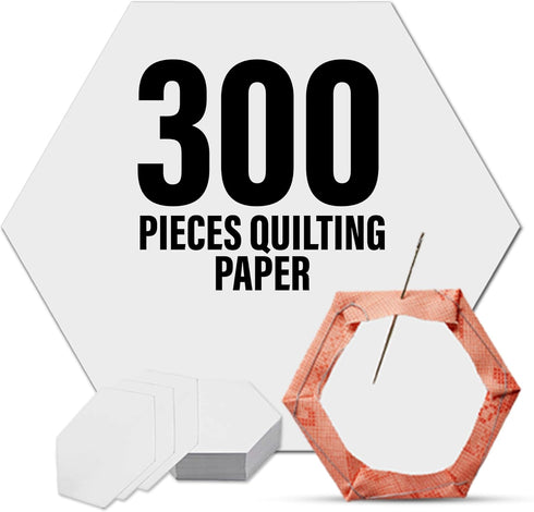 LaserThing Quilting Paper Templates | Handy Tools for Crafting Quilt Patterns | Ideal for Precision Quilting Projects | Includes 1'' Hexagon EPP S...