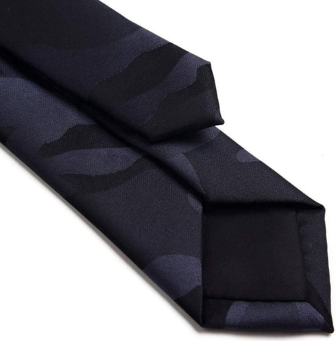 New Slim Camo Ties for Men Classic 2 Inches Black Gray Camouflage Necktie...