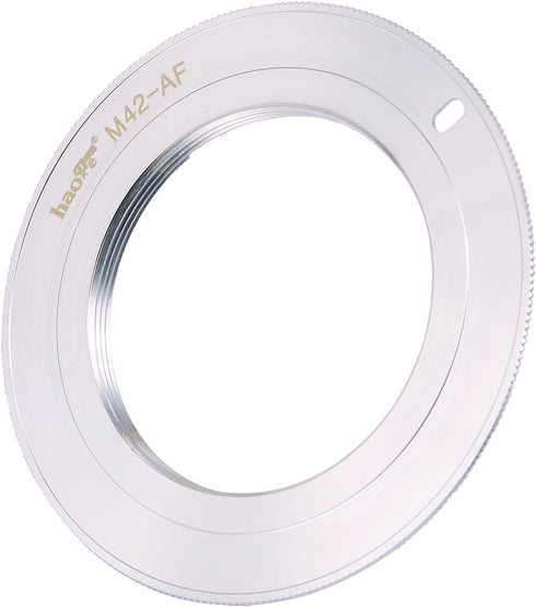 Haoge Manual Lens Mount Adapter for M42 42mm Screw Mount Lens to Sony Alpha A-type Minolta MAF AF Mount Camera such as A99, A99 II, A77, A77II, A6...