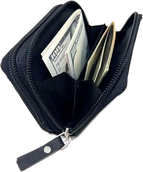 Alpine Swiss Womens Accordion Organizer Wallet Leather Credit Card Case ID Black...