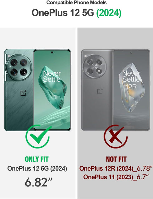 Poetic Guardian Case Compatible with OnePlus 12 5G (2024), Built-in Screen Protector ?Work with Fingerprint ID?, Full-Body Hybrid Shockproof Prote...