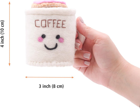 GLACIART ONE Sewing Needles & Pin Cushion Coffee Mug | Large Size |Durable & Handmade Craft Sewing Supplies | Also for Quilting Pins/Needles, Sewi...