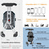 Kewig Motorcycle Phone Mount, Bike Phone Mount with Quick Install Handlebar Clamp, Scooter ATV Motorcycle Cell Phone Holder Cradle with Aluminum A...