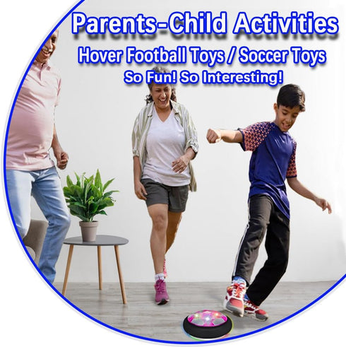 VNVDFLM Hover Soccer Ball Toys for Boys, LED Light Soccer Balls with Soft Foam Bumpers?, Indoor Outdoor Air Floating Hover Ball Football Game Kids...