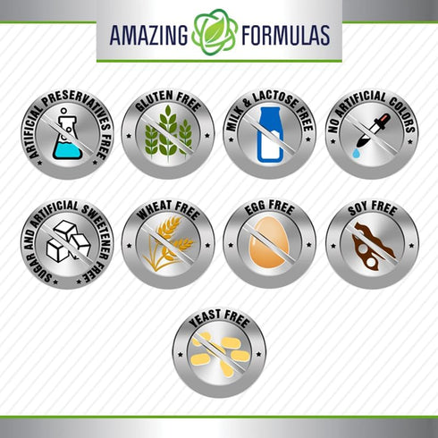 Amazing Formulas L-Arginine Supplement | 500 Mg Per Serving | 250 Capsules | Amino Acid Supplement for Men & Women | Non-GMO | Gluten Free | Made ...