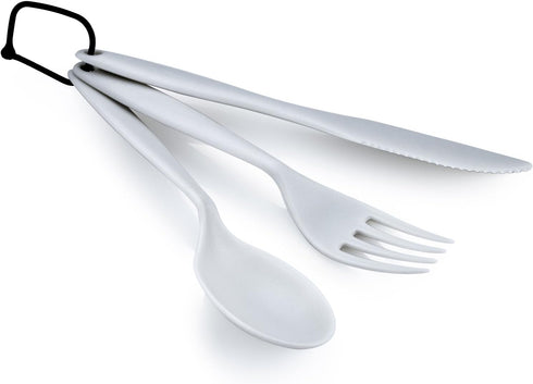 GSI Outdoors 3 Pc. Ring Cutlery Set- Eggshell, White...