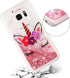 Case for Samsung S7 for Girl Glitter Liquid Sparkle Floating Shiny Quicksand Clear Soft TPU Silicone Shockproof Protective Bumper Thin Cover for S...