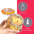Home Basics Canister Sets For The Kitchen, (4 Piece Set) Clear Glass Decorative Countertop Set | With Metal Latches and Silicone Seals | For Flour...