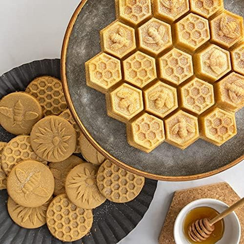 Nordic Ware 01250 Honeybee Cast Cookie Stamps...