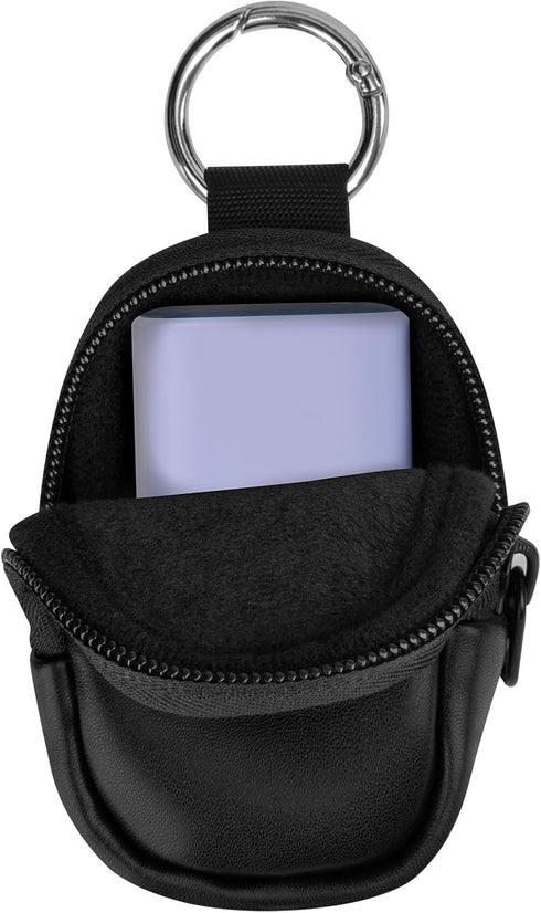 Travel Case Compatible with Anker 621 Nano Power Bank 5,000mAh Portable Charger, Small Leather Storage Case for iWALK Mini Portable Charger Ultra-...