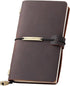 Robrasim Leather Journal Refillable Travelers Notebook, Antique Handmade Leather Writing Diary Notepad, Travel Journal Notebook for Men & Women, M...