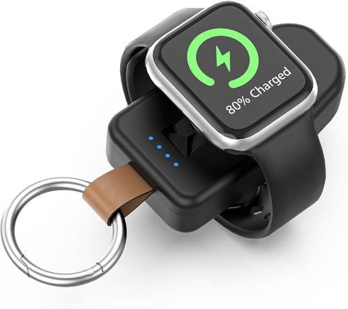 Portable Charger for Apple Watch,2000mAh Power Bank with Magnetic iWatch Charger,Compact Wireless iPhone Watch Charger Keychain Style Travel Essen...