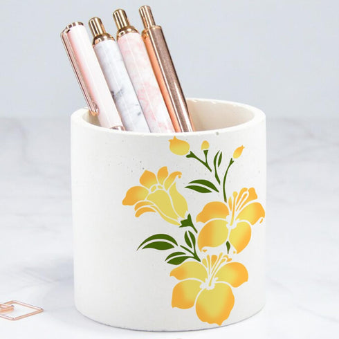 CrafTreat 36 Pieces Flower Stencils for Painting (3x4), DIY Stencils for Painting on Wood, reusable Floral Stencil, Elegant Flower Drawing Stencil...