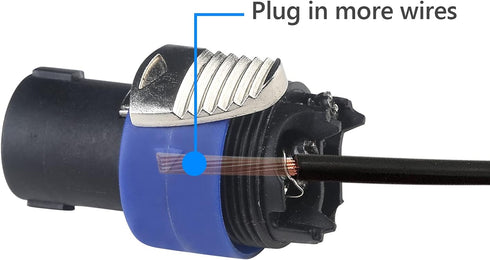 4Pack Speakon Connector, Suitable for Nl4fx Speakon Plug Connectors Speakon Cables, 4 Pin Female to Nl4fc Male Converter Nl2fx Plug 4 Pole for Spe...