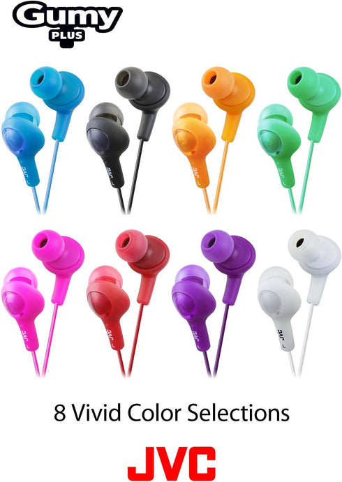 JVC HAFX5P Gumy Plus Inner Ear Headphones (Pink)...