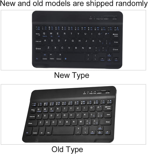 Wireless Bluetooth Keyboard for Phone, Mini Portable Bluetooth Keyboard with A Protective Case Foldable Keyboard for Width of 6 9.5cm Bluetooth Ce...