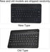 Wireless Bluetooth Keyboard for Phone, Mini Portable Bluetooth Keyboard with A Protective Case Foldable Keyboard for Width of 6 9.5cm Bluetooth Ce...