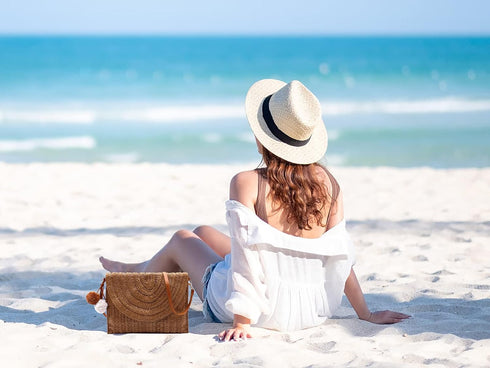 Straw Crossbody Bag Straw Brown Shoulder Bag Casual Beach Straw Handmade Bag for Women...