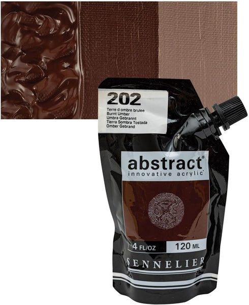 Sennelier Abstract Acrylic Paint Pouch, 4.05 Fl Oz (Pack of 1), Burnt Umber...