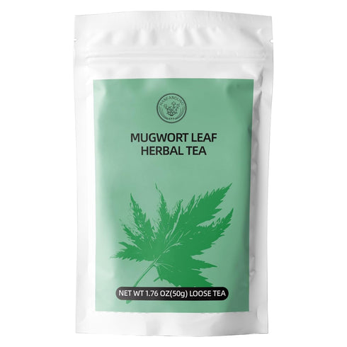 HANFANGLING Mugwort Leaf Herbal Tea Loose Leaf Natural Mugwort Sprouts 1.76oz...