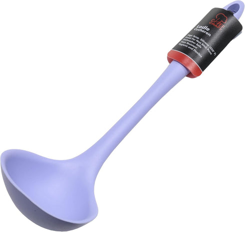 Chef Craft Premium Silicone Cooking Ladle, 11.25 inch, Pastel Blue...
