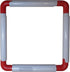 BaouRouge Universal Clip Frame for Embroidery, Quilting, Cross-Stitch, Needlepoint, Silk-Painting, etc - (External Size: 8.6" x 8.6" - Work Area: ...