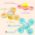 Suction Cup Toy for Baby,3 Pcs Spinning Toy Early Education Bathtub Toy Sea Animals Design Super Suction Intelligence Development High Chair Toys ...