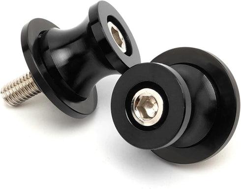 M6 Swingarm Spools, Motorcycle 6mm Sliders Stand Universal for FZ07 FZ09 FZ6 FZ8 MT03 MT07 MT09 MT10 /SP Tenere 700 XTZ1200 XSR700 XSR900 (Black)...