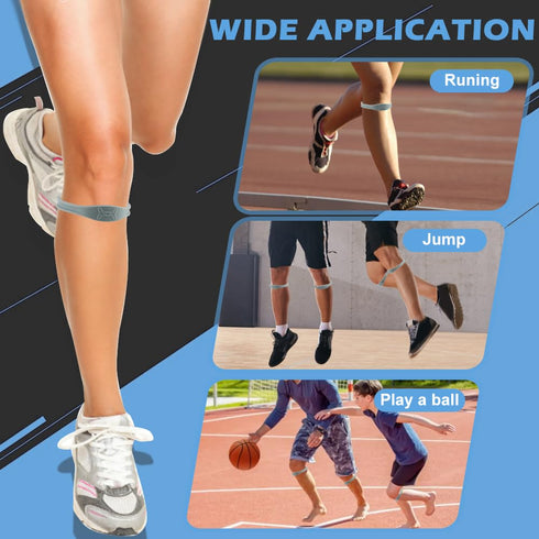 Knee Strap Tendon Support Strap, Knee Band for Knee Pain Relief, Patellar Tendon Pain Relief, for Sports, Jumpers, Basketball, Running, 2 Packs...