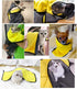 Dog Bath Towel - Super Absorbent Microfiber Dog Towel for Small Dogs and Cats, Yellow & Grey 11.8" x 23.6"...
