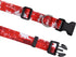 Dog Collar for Small Dogs, Soft Comfy Pet Collar for Small Medium Large Dogs, Floral Pattern for Boy Girl Puppy Dogs(Team Red,S)...
